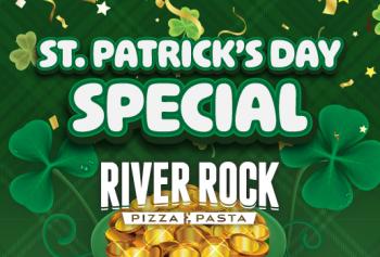 St. Patrick's Day River Rock Pizza and Pasta